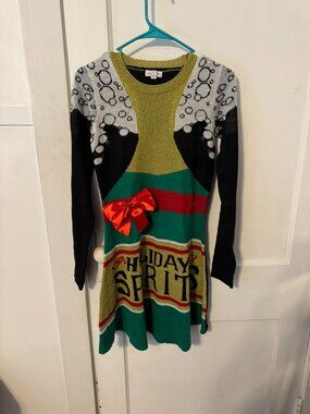 Love & Let Love Christmas Present Holiday Dress. Never worn. Size Small.